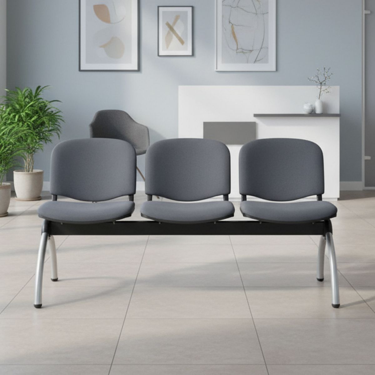 BASFLEX - Banqueta 3 Asientos Visita Iso78x64x150 cm