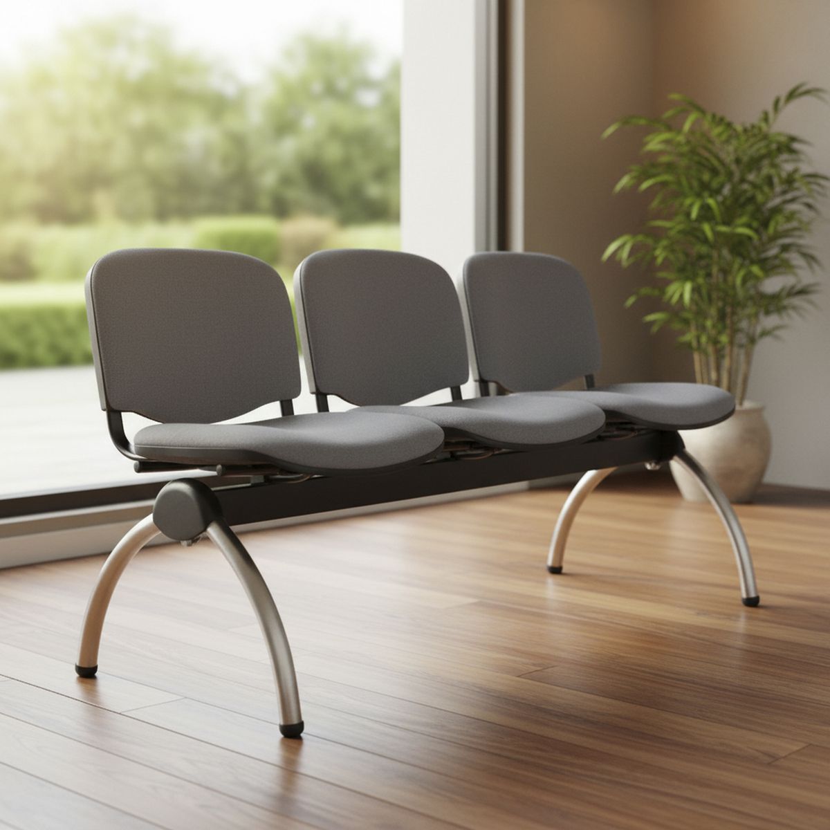 BASFLEX - Banqueta 3 Asientos Visita Iso78x64x150 cm