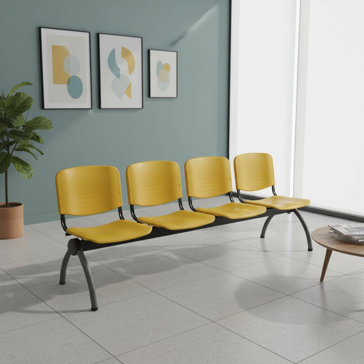 BASFLEX - Banqueta 4 Asientos Visita Iso Renna