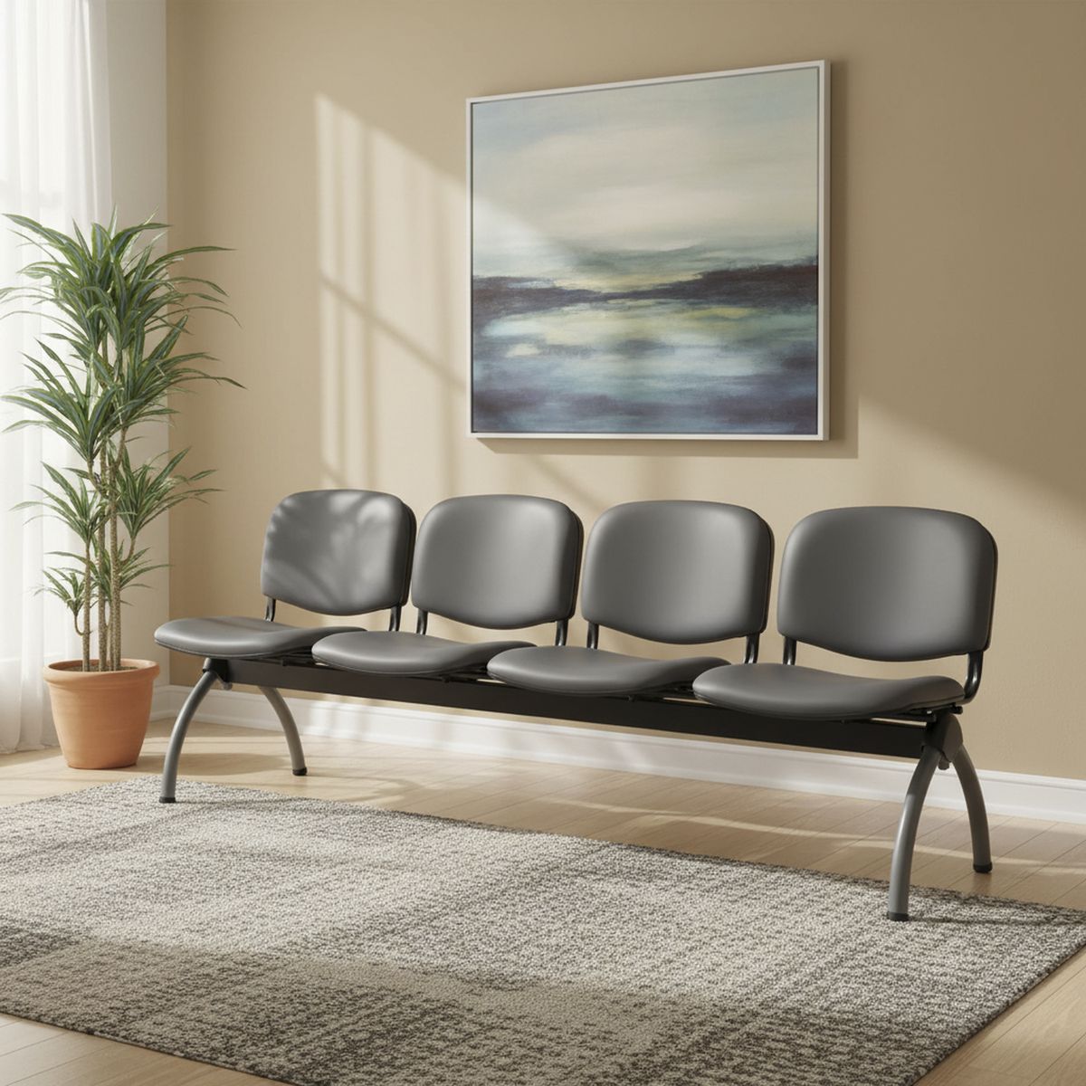 BASFLEX - Banqueta 4 Asientos Visita Iso Renna