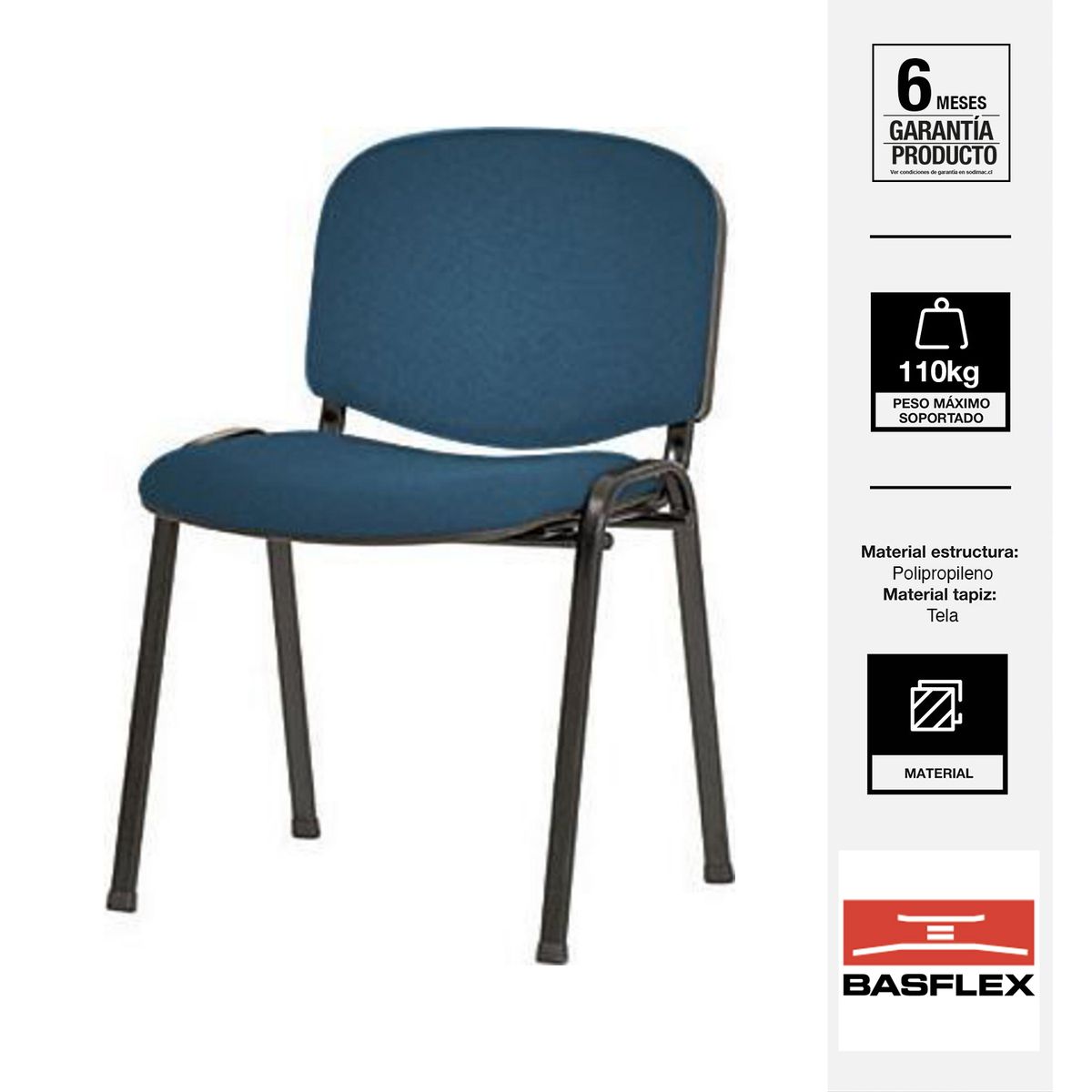BASFLEX - Silla Visita 1406221-1 Burdeo