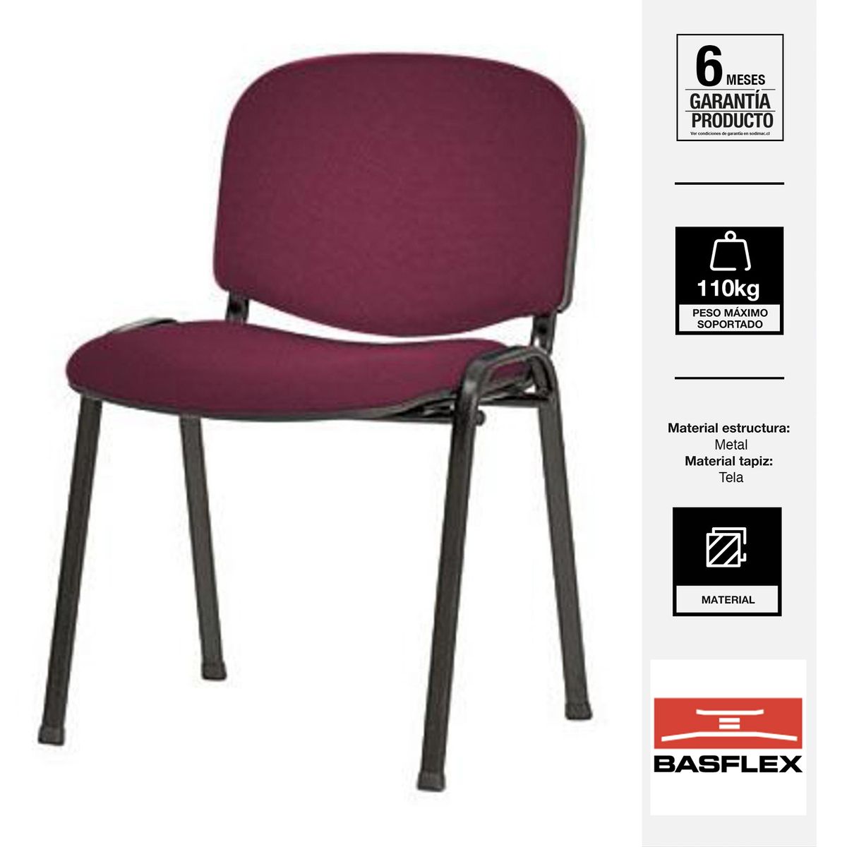 BASFLEX - Silla Visita 1406272-1 Azul