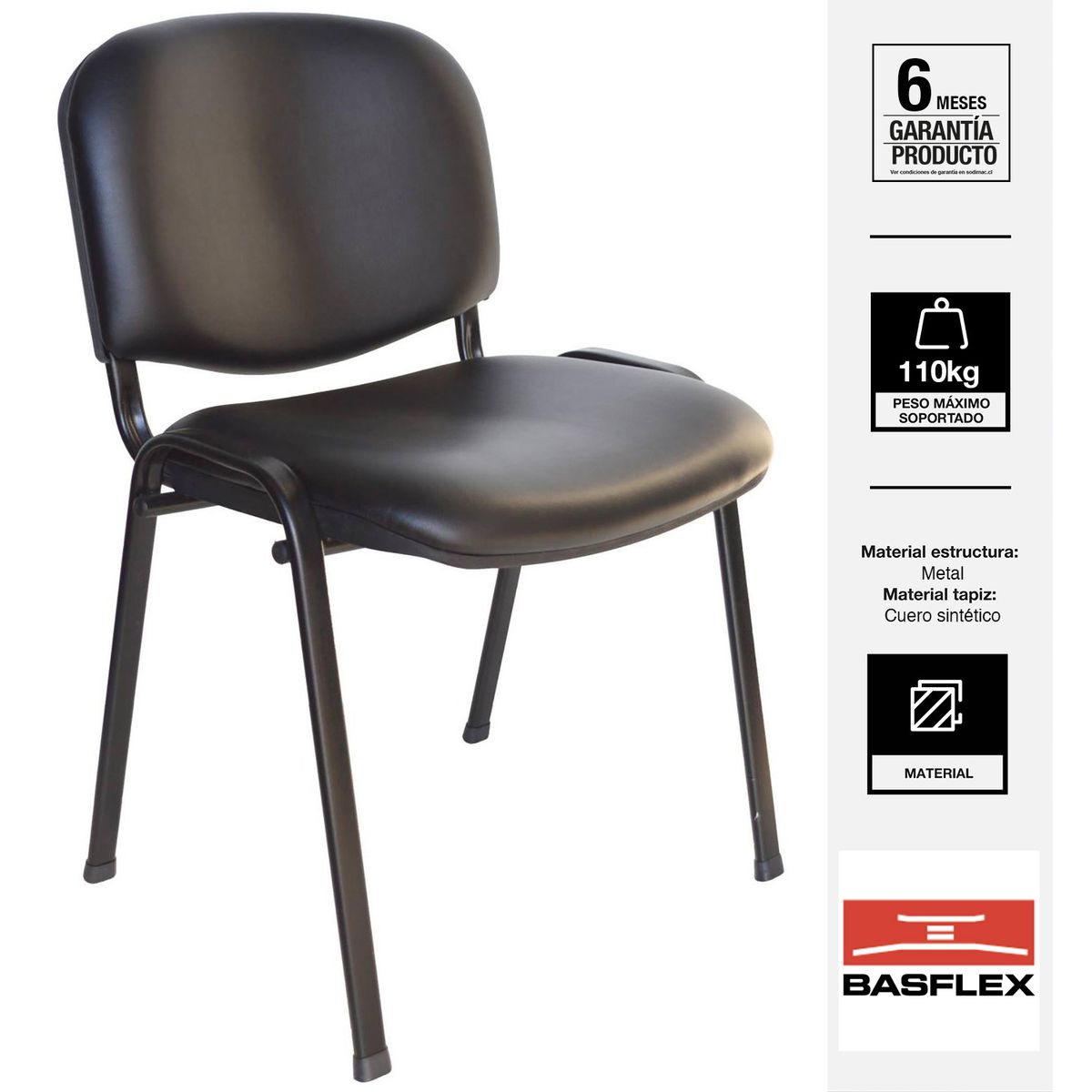 BASFLEX - Silla Visita 1406353-1 Burdeo