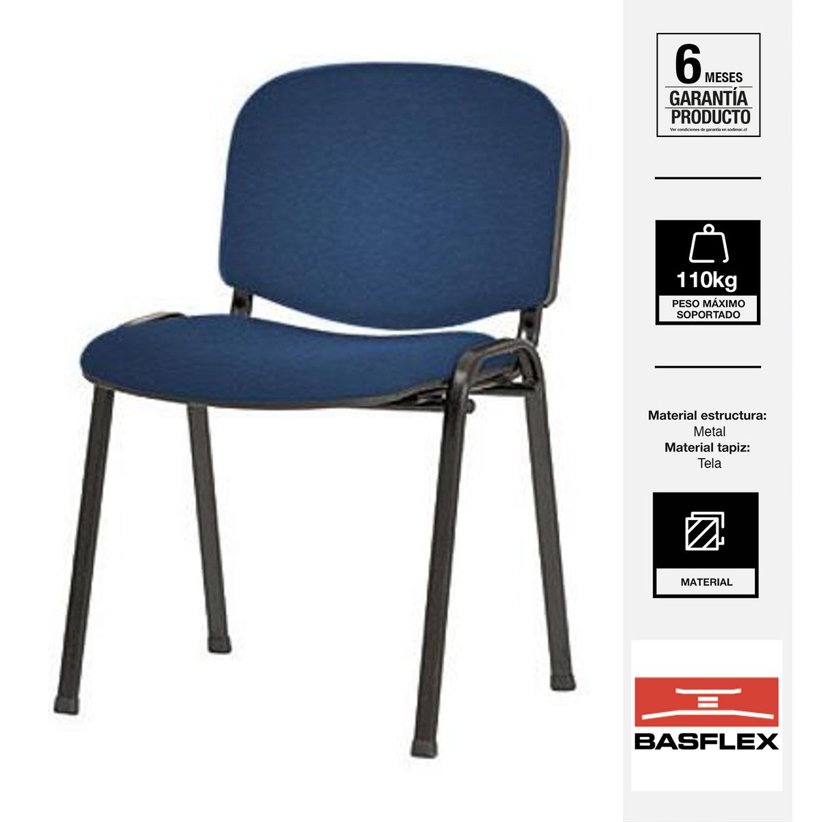 BASFLEX - Silla Visita 1406337-1 Azul