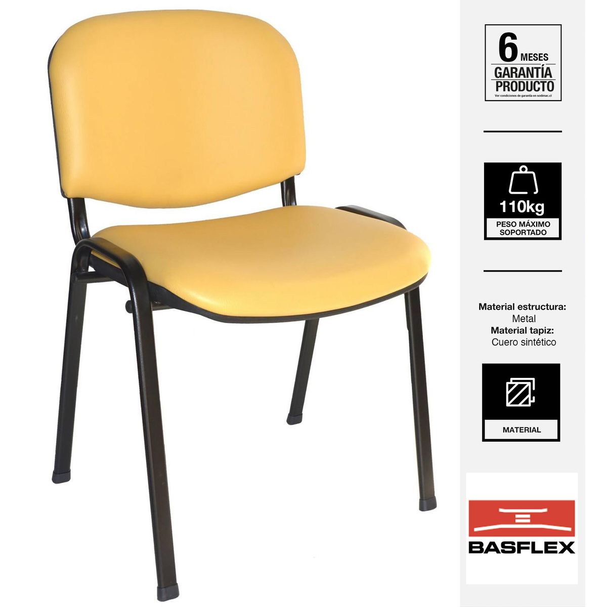 BASFLEX - Silla Visita 1406361-1 Amarillo