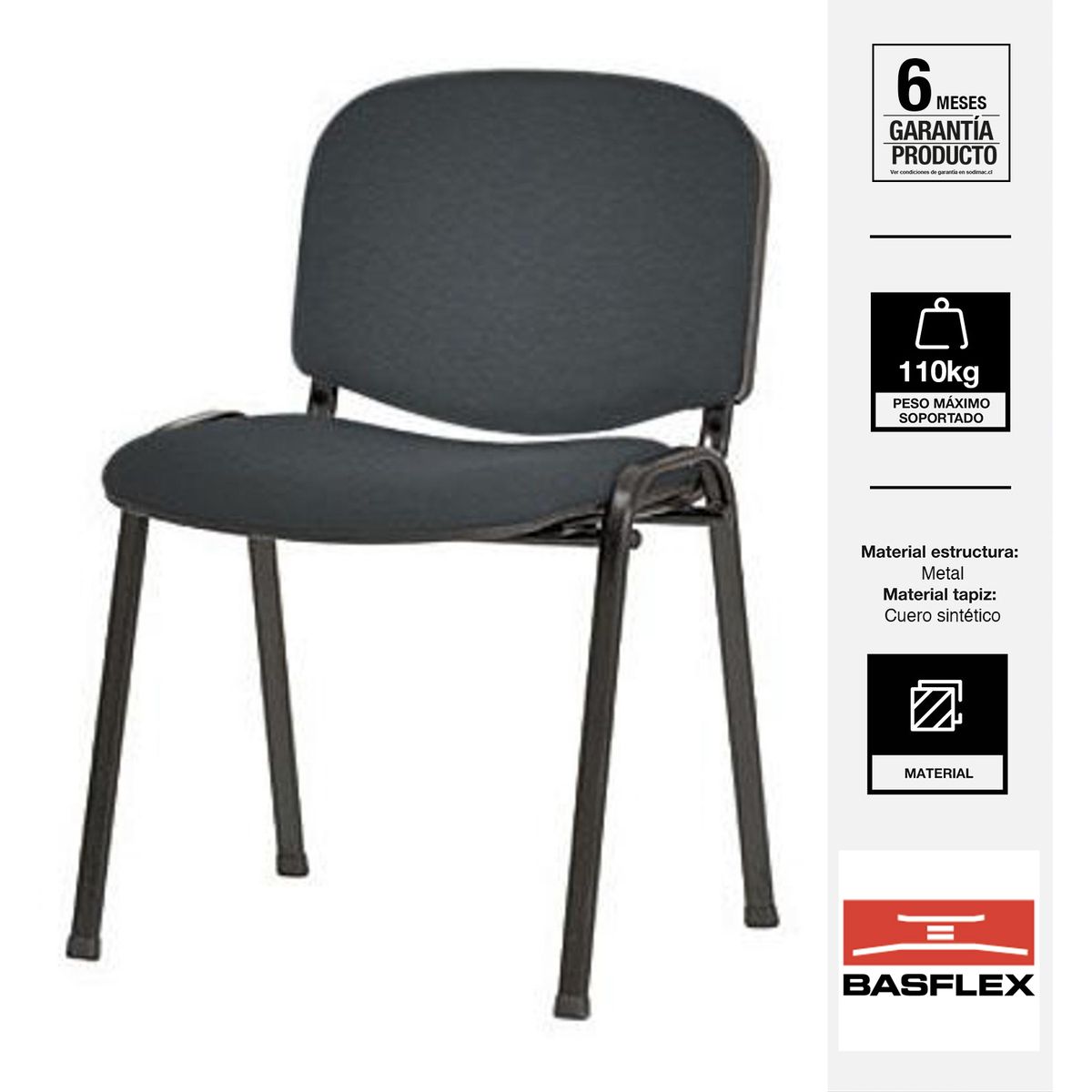 BASFLEX - Silla Visita 1406361-1 Amarillo