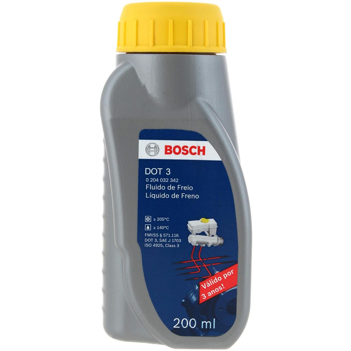 BOSCH - Líquido de Frenos 0.2 l Botella