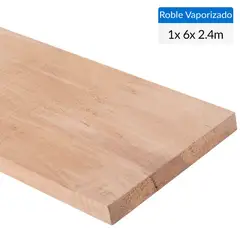 MULTIMARCA - 1 x 6 x 2,40 m Roble vaporizado precepillado