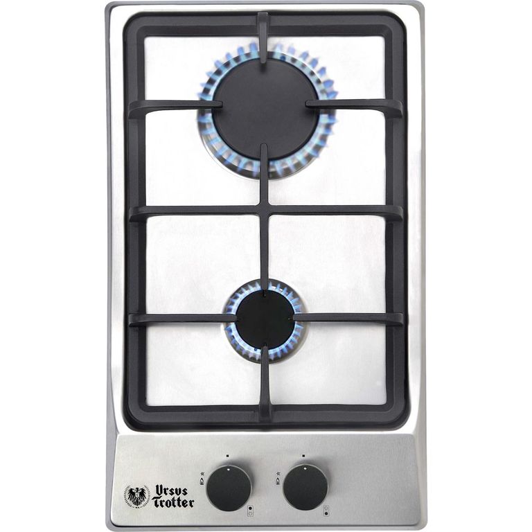 URSUS TROTTER Encimera Gas 2 Platos Silver G2 GN