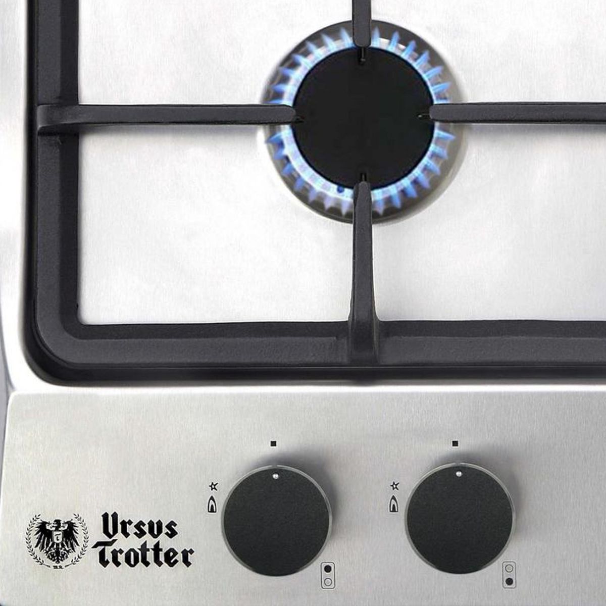 URSUS TROTTER - Encimera Gas 2 Platos Silver G2 GN