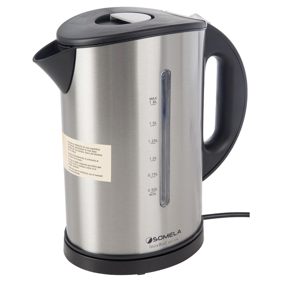 SOMELA - Hervidor eléctrico 1,8 litros gris