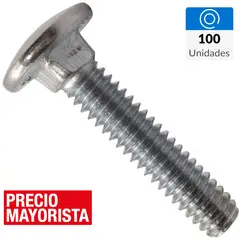 MAMUT - Perno Coche 1/4x1 1/4 Zincado brillante 100 unidades