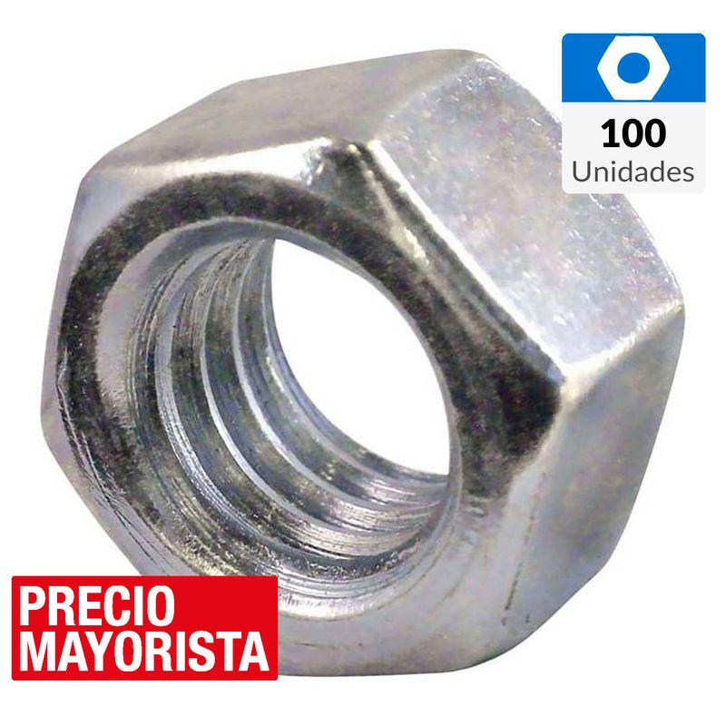 MAMUT - Tuerca Hexagonal NC G2 5/16" ZBR 100 unidades