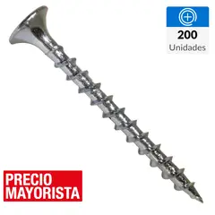 MAMUT - Tornillo Autoperforante Cabeza Phillips Yeso-Cartón 1-5/8 " 6 mm 200 Unidades