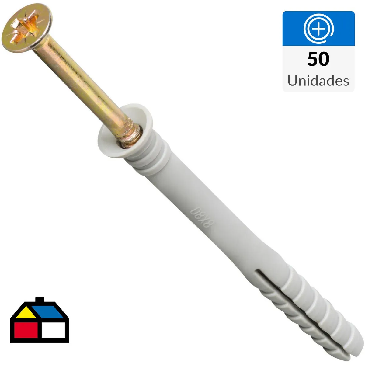 MAMUT - Tarugo clavo M8 120 mm 50 unidades