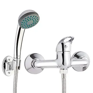 STRETTO - Monomando para ducha plateado