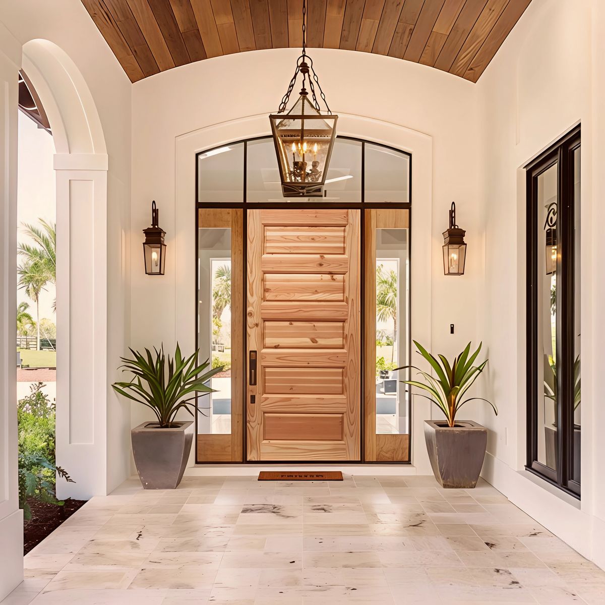 HOLZTEK - Puerta Pino Oregón 5 Paneles