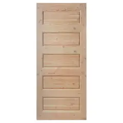 HOLZTEK - Puerta Pino Oregón 5 Paneles