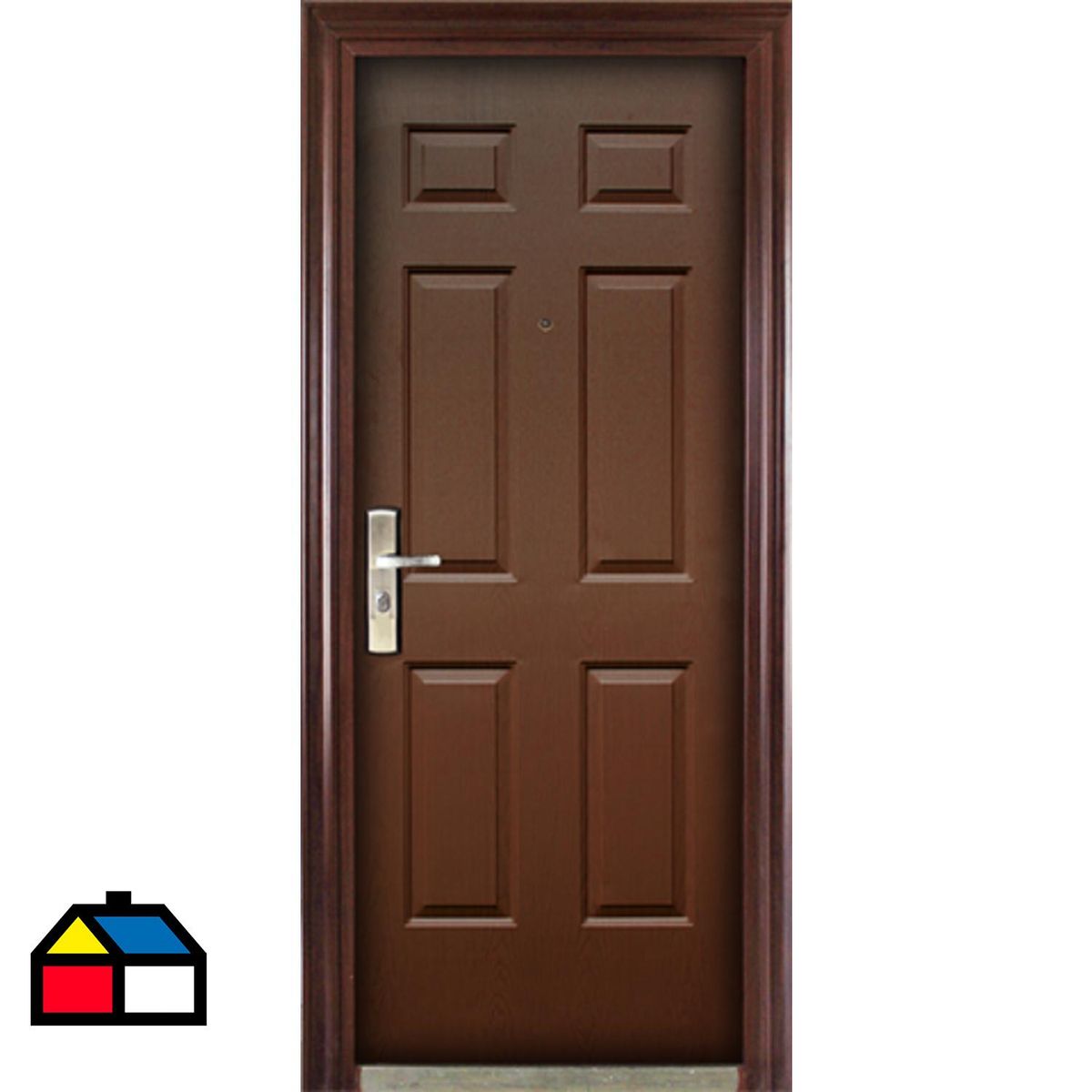 HOLZTEK - Puerta de Seguridad Acero 86x205 cm Blanca