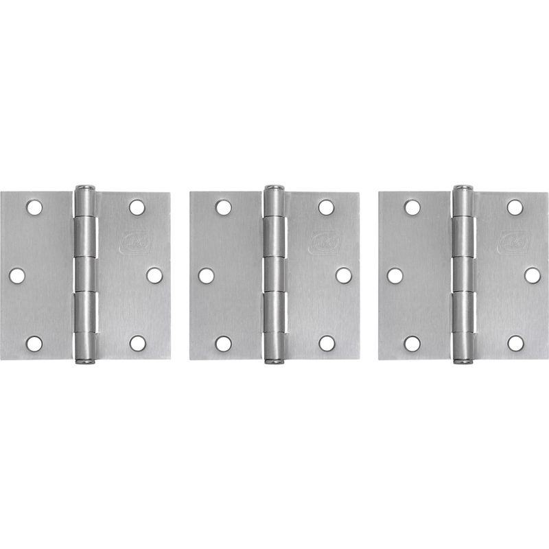 LIOI - Set Bisagras L88 3.5"x3,5" Satinado 3 un