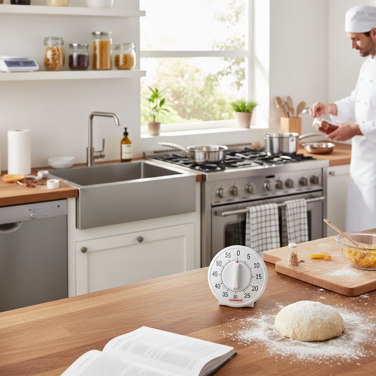 LEIFHEIT - Temporizador análogo para cocina Blanco