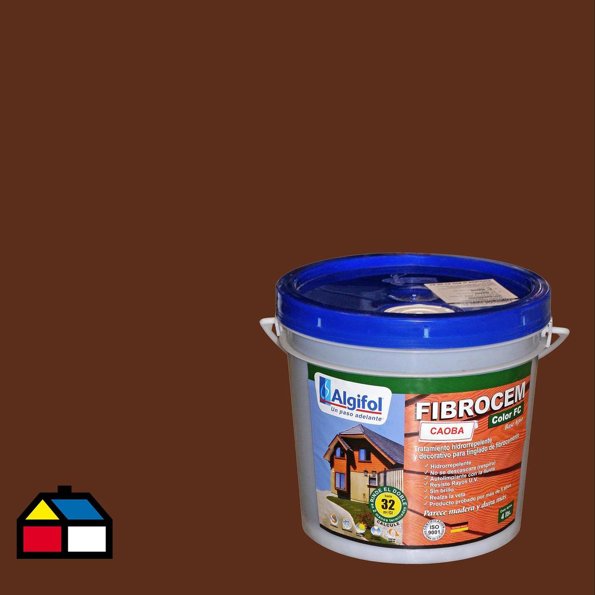 ALGIFOL - Protector Fibrocemento Mate 1 galón(es) CAOBA