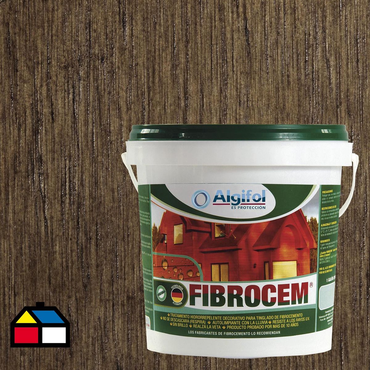 Protector Fibrocemento Mate 1 galón(es) Nogal, marca ALGIFOL - Foto Principal