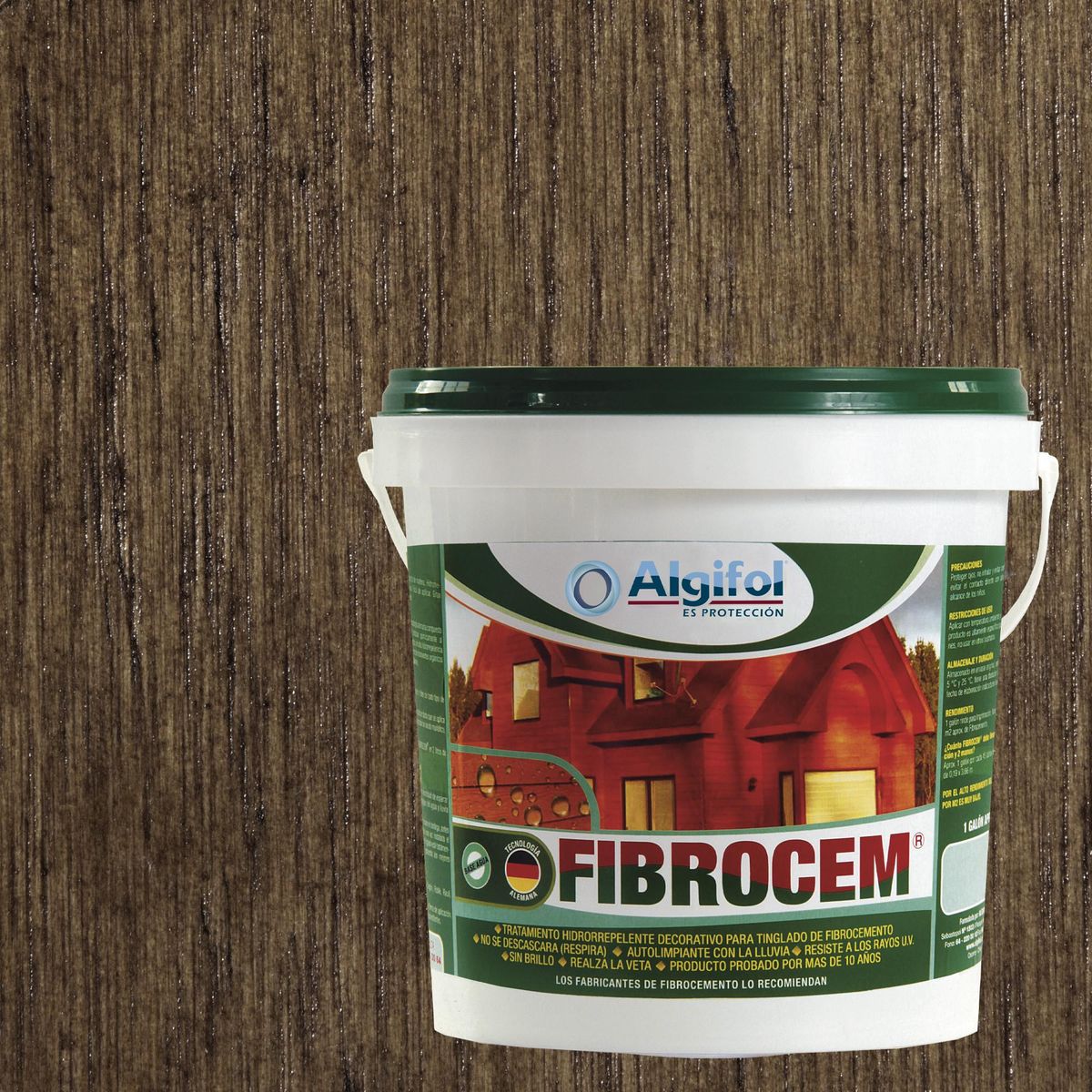 Protector Fibrocemento Mate 1 galón(es) Nogal, marca ALGIFOL - Foto 2