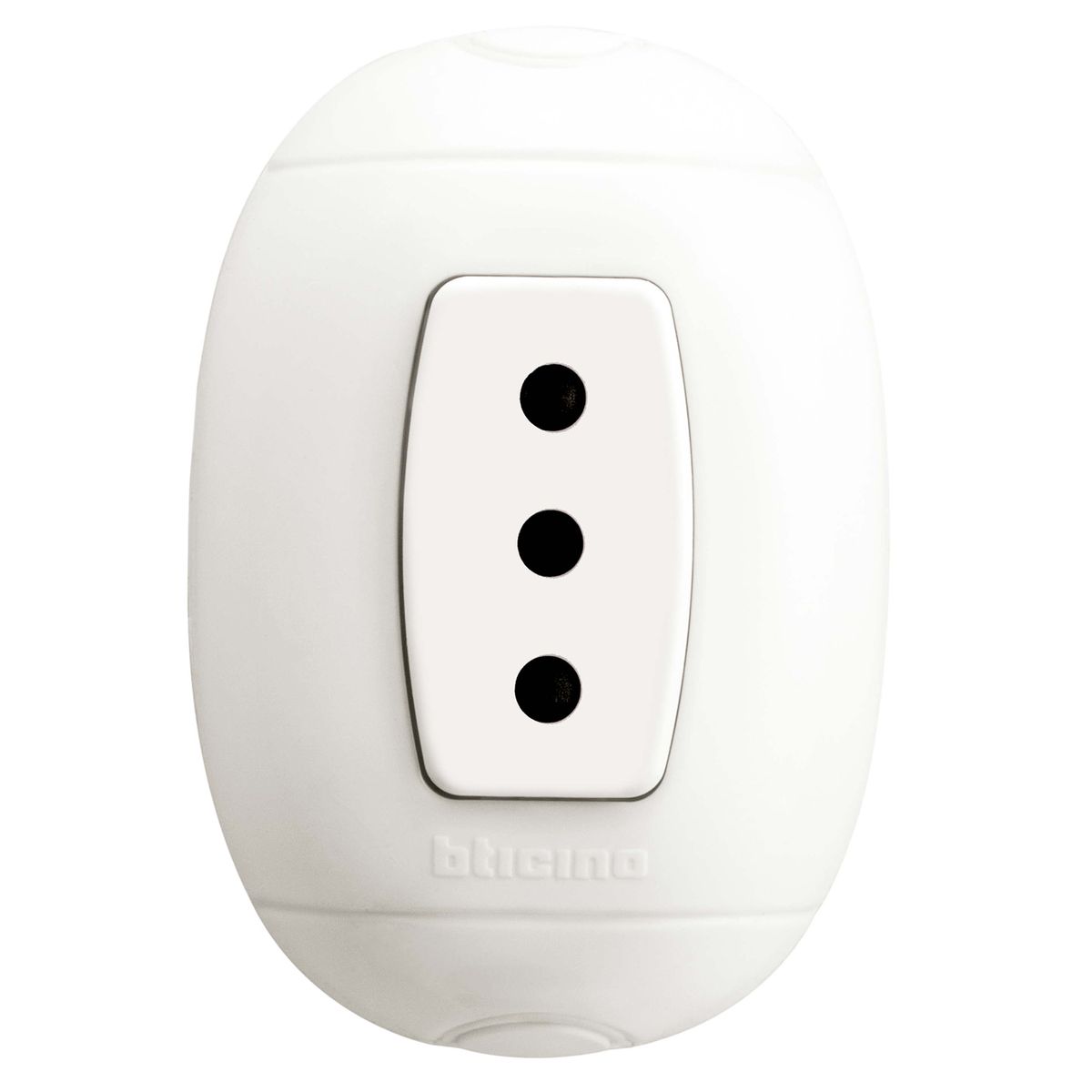 BTICINO - Toma simple 10A, blanco