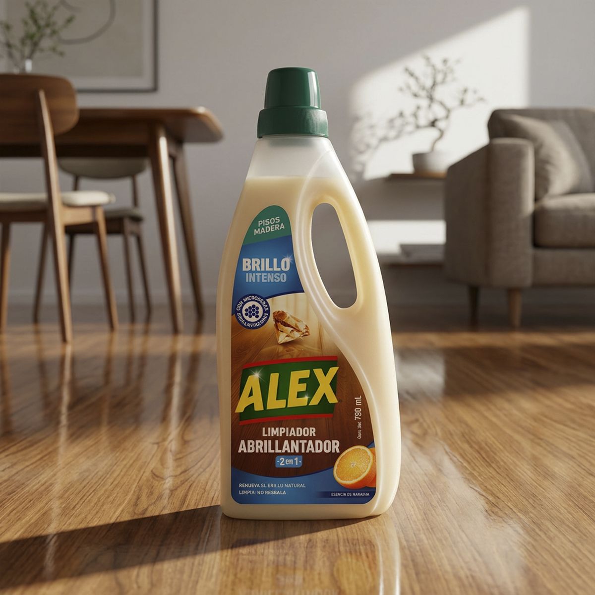 Abrillantador Alex para Piso Parquet 750 ml, marca ALEX - Foto 2