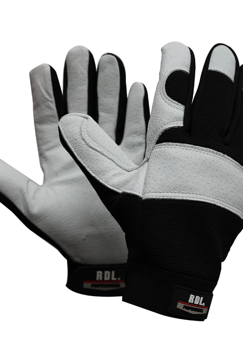 REDLINE - Guante cuero supervisor con textil executive negro