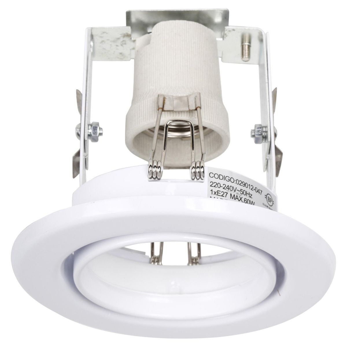 BP ILUMINACION - Foco Empotrado Basculante Metal Blanco 60 W E27 13 cm