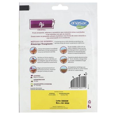 Imagen 2 del producto Semilla Ají 5 gr Sachet