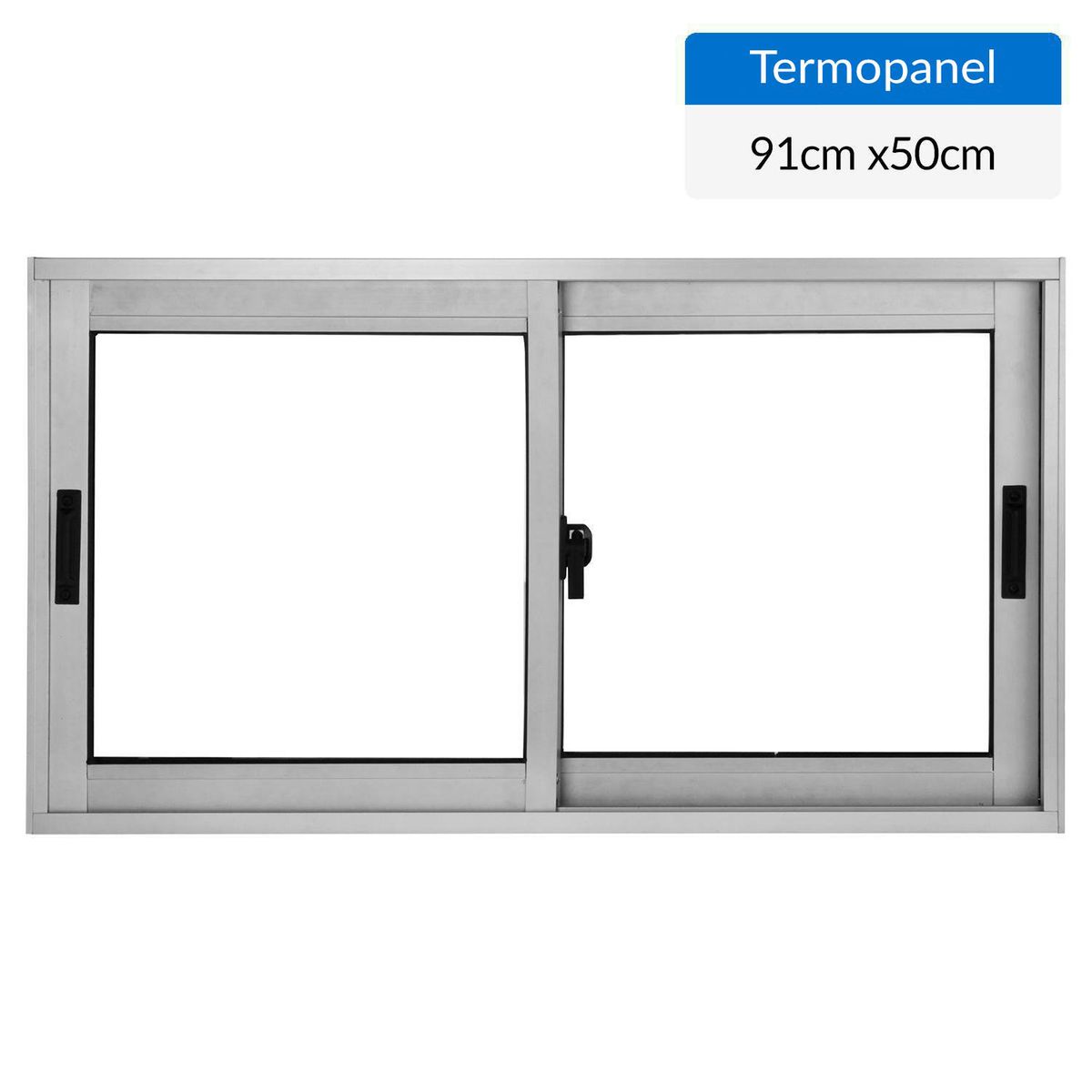 TERMOHOME - Ventana 91x50 cm Aluminio Termopanel