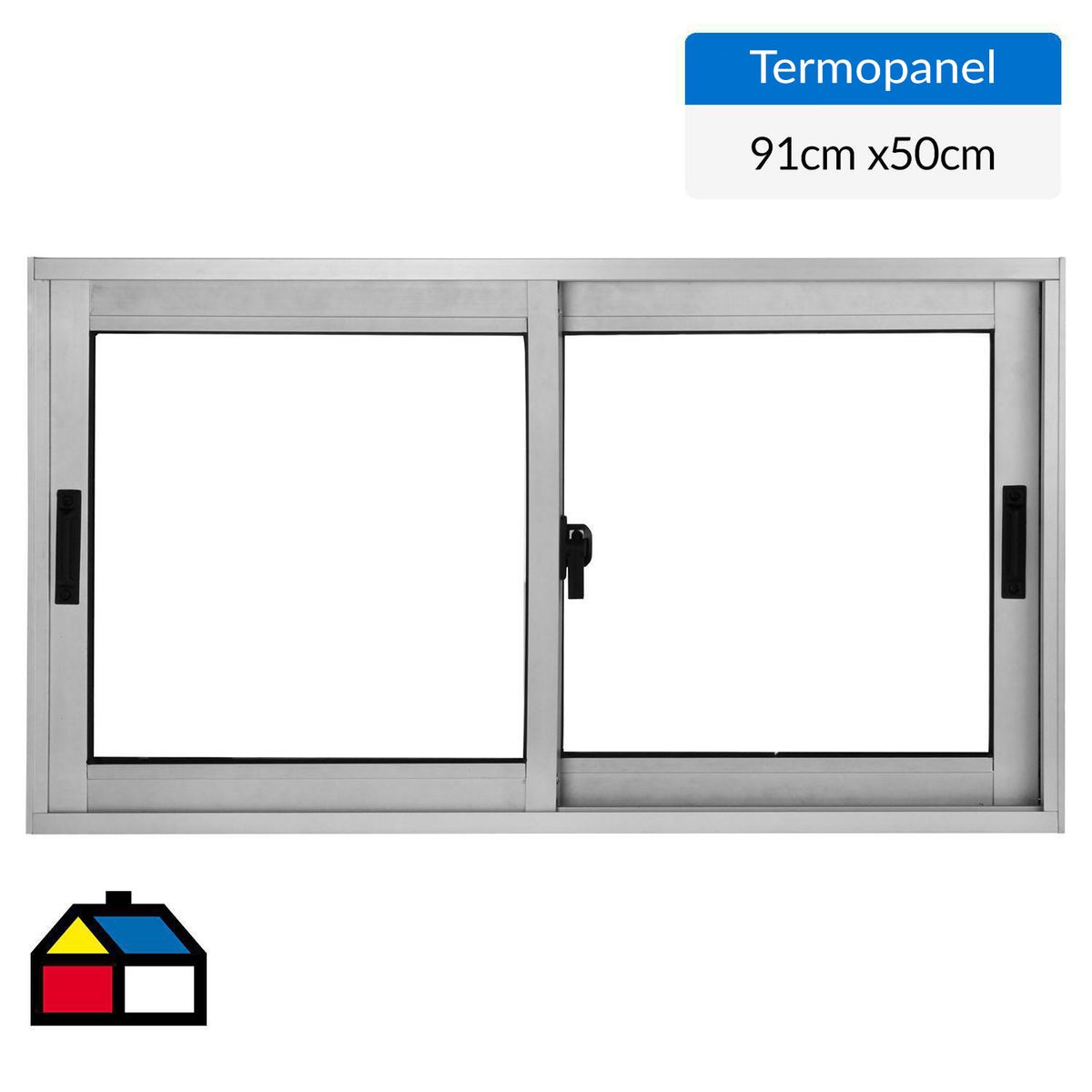 TERMOHOME - Ventana 91x50 cm Aluminio Termopanel