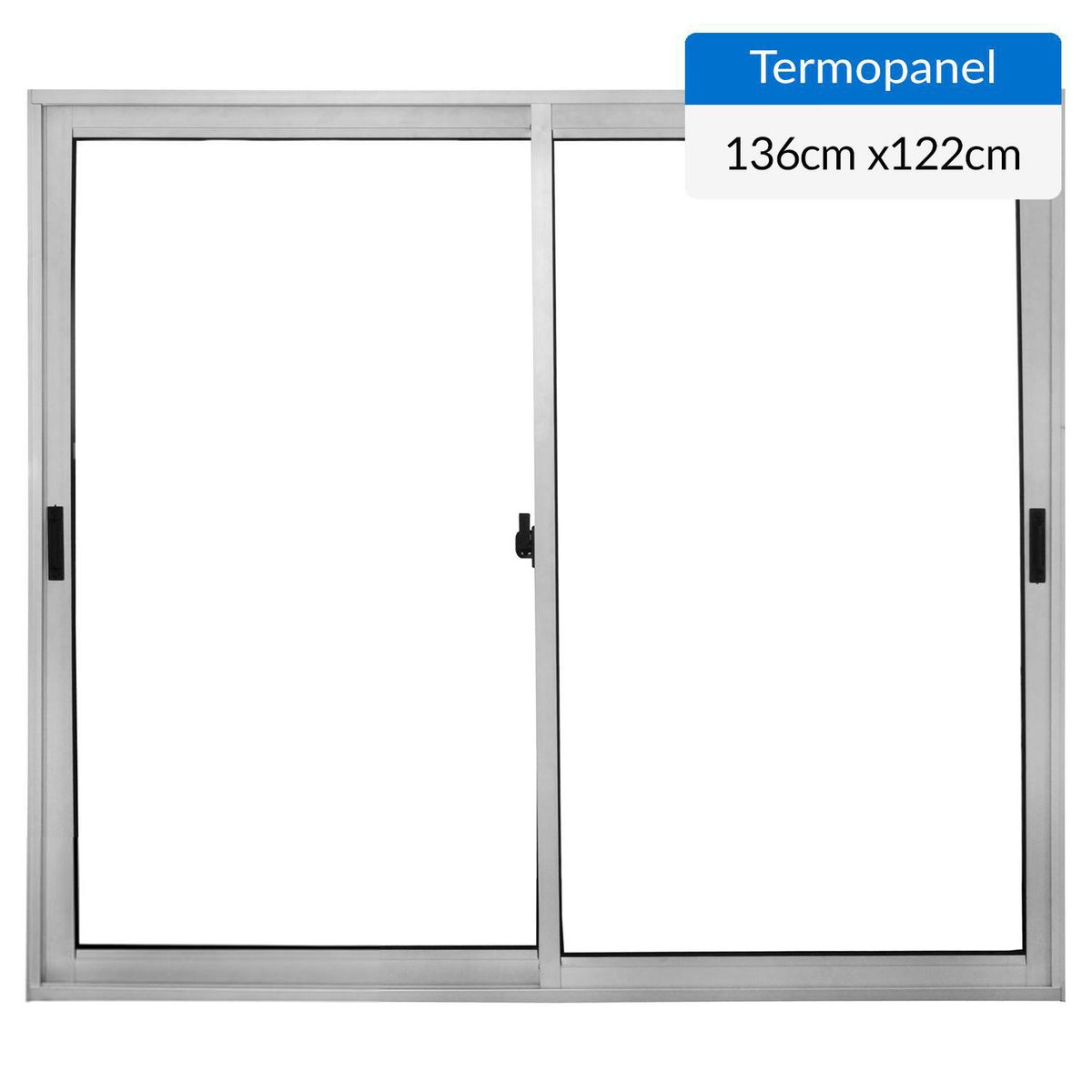 TERMOHOME - Ventana termopanel 136x122 cm aluminio