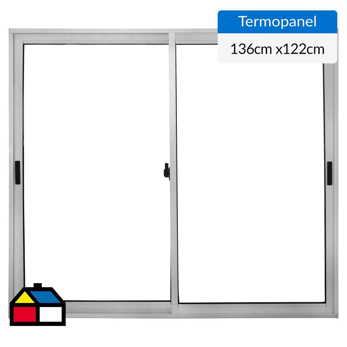 TERMOHOME - Ventana termopanel 136x122 cm aluminio