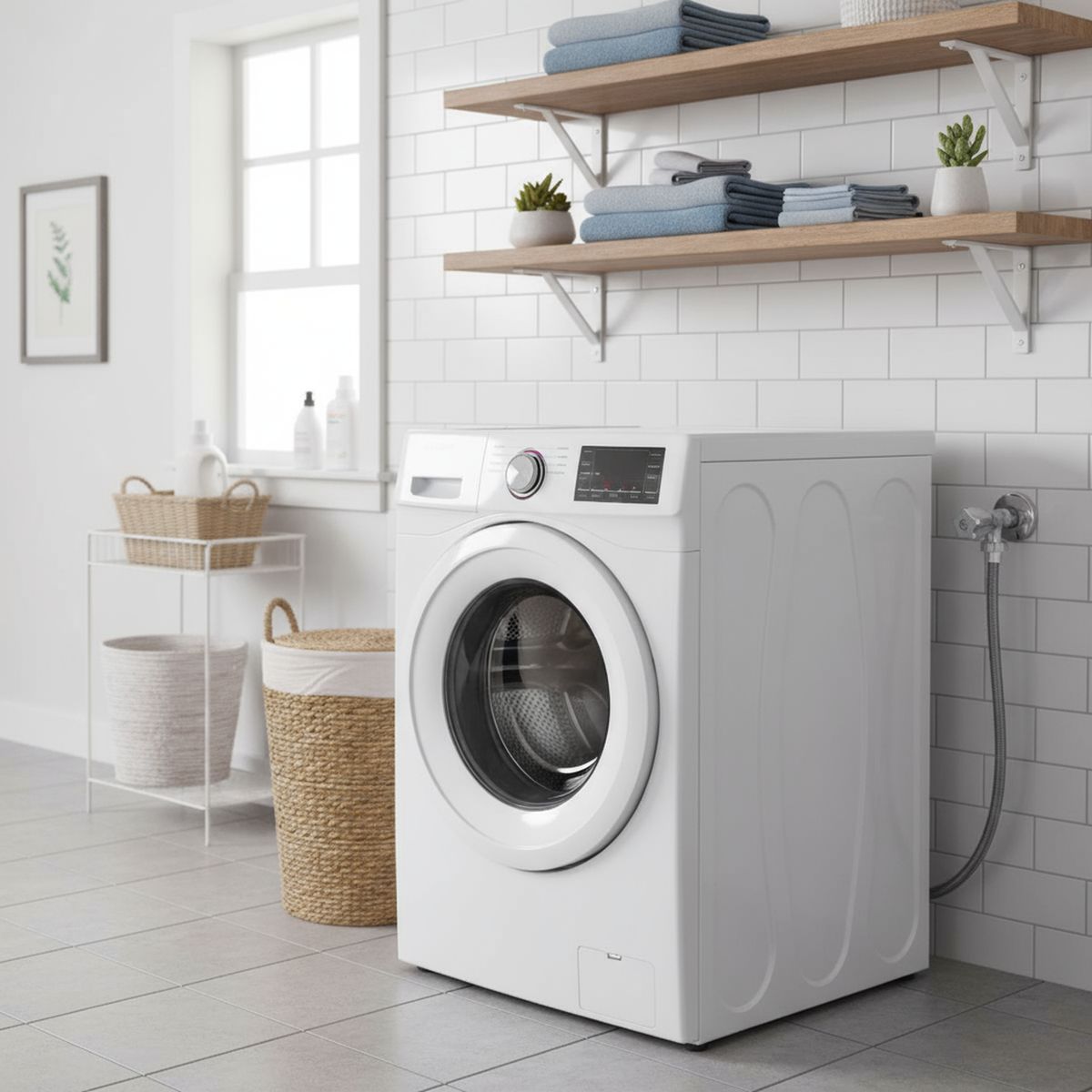 NIBSA - Llave Angular para Lavadora Plateado/ Zincado