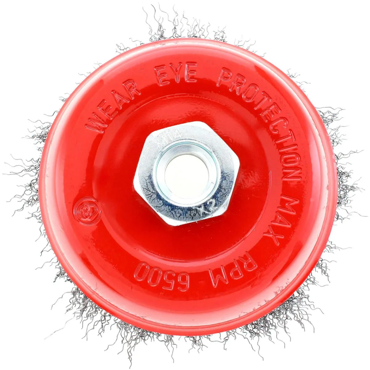 BAUKER - Grata copa para esmeril 5" acero