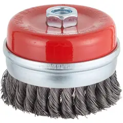 BAUKER - Grata copa para esmeril 4" acero