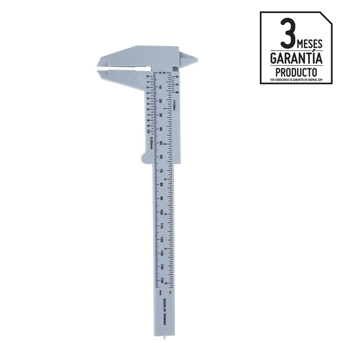 KARSON - Pie de metro 6" plástico gris