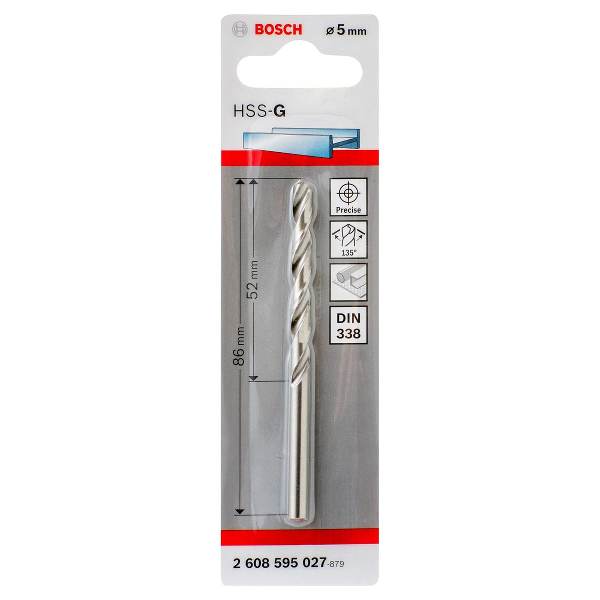 BOSCH - Broca HSS para metal 5x86 mm