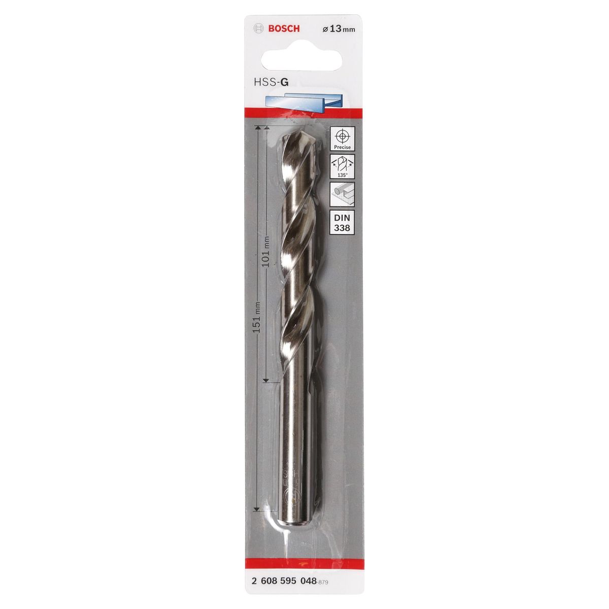 BOSCH - Broca HSS para metal 13x151 mm