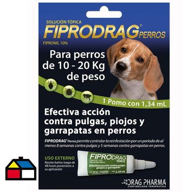 Pipeta antiparasitaria todo tipo de pelaje 1,34 ml 10/20 kg