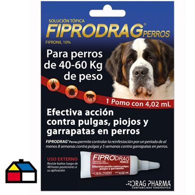 Pipeta antiparasitaria todo tipo de pelaje 4,02 ml 40/60 kg