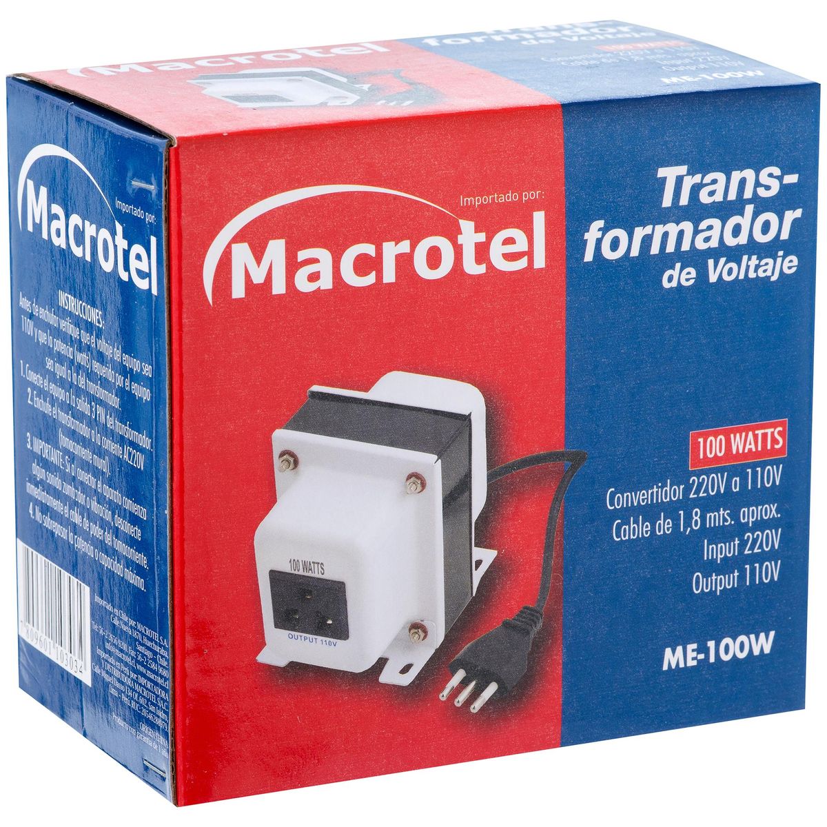 MACROTEL - Auto transformador de 100 W