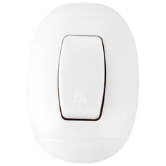 BTICINO - Interruptor Pulsador 10 A sobrepuesto Blanco