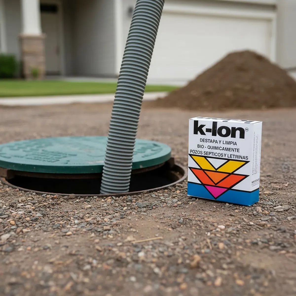 K LON - Limpiador de Fosas Sépticas 250 gr 5 Sobres