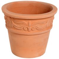 Macetero rústico de arcilla terracota