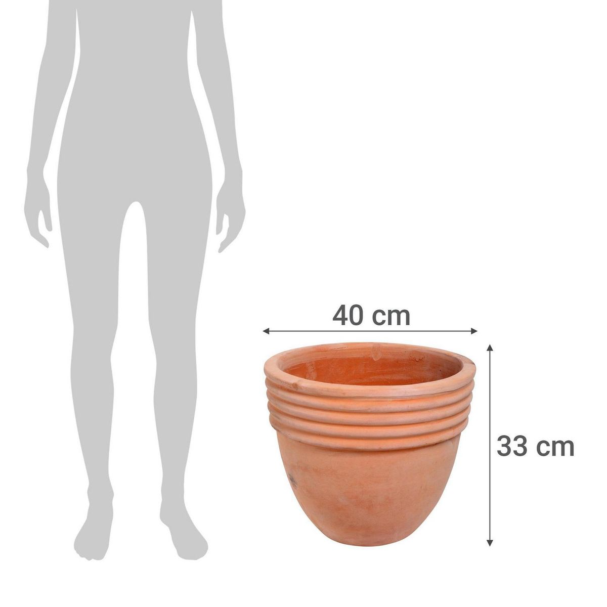 CASA BONITA - Macetero rústico de arcilla